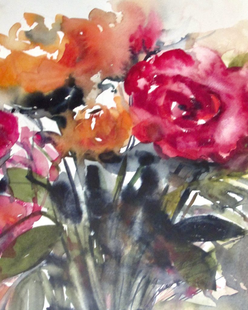 11-acrylic-Summer-roses